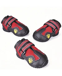 Dog Boots with Reflective Strips and Anti-slip Soles for Medium Large Dogs