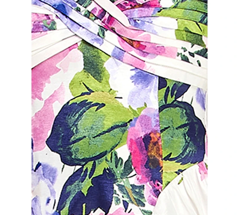 Katia Rae Junior's Twist-Bodice Sweetheart Neck Midi Dress