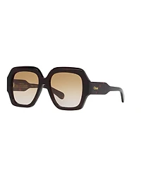 Chloe Women's Rectangle Sunglasses, CH0154S 6N000483