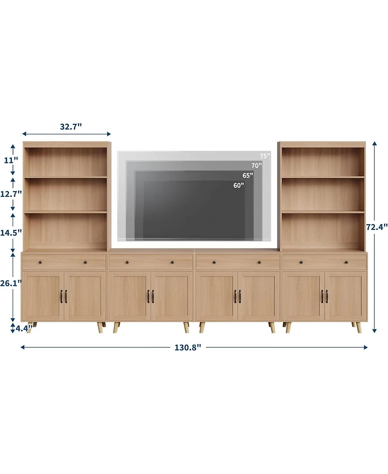 gaomon Storage Cabinet with Shelves and Drawers
