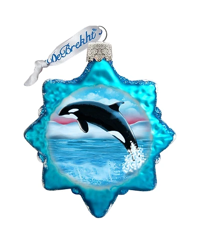 Designocracy Orca Mercury Holiday Ornament