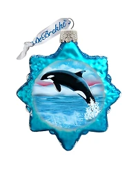 Designocracy Orca Mercury Holiday Ornament