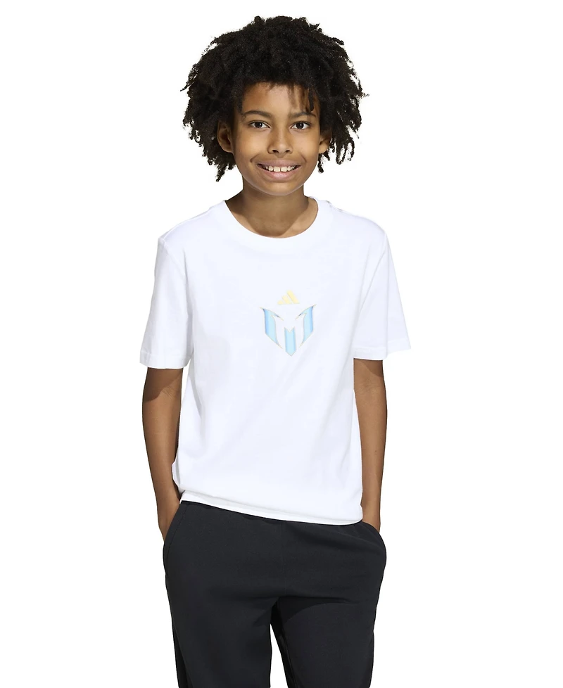 adidas Boys' 6-18 Messi Icon Graphic Soccer T-Shirt