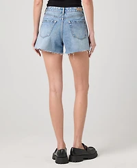 Blank Nyc Women's The Barrow Fray Hem High-Rise Shorts