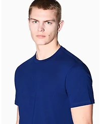 A|X Armani Exchange Men's Short Sleeve Tonal Circle Logo T-Shirt