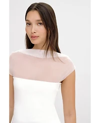 Marcella Women's Cabrini Draped-Mesh One-Shoulder Convertible Jersey Top