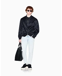 A|X Armani Exchange Men's All Over Print Jacquard Bomber Jacket