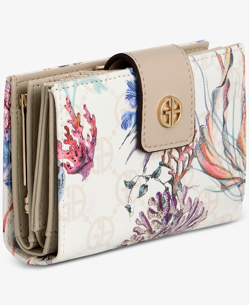 Giani Bernini Sea Print Framed Indexer Wallet, Macy's Exclusive - Under The Sea