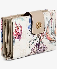 Giani Bernini Sea Print Framed Indexer Wallet, Macy's Exclusive - Under The Sea