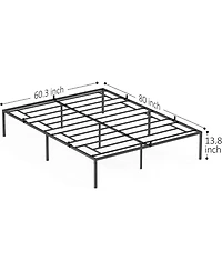 gaomon Heavy Duty Metal Platform Bed Frame, Steel Slat Support, Under Bed Storage, No Box Spring, Easy Assembly