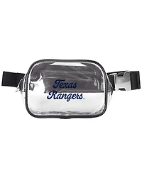 Logo Brands Texas Rangers Clear Belt Bag