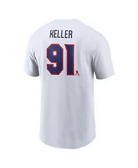 Nike Men's Clayton Keller White Usa Hockey 2026 Name Number T-Shirt