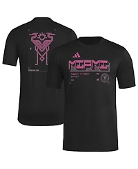 Adidas Men's Black Inter Miami Cf 2026 Anthem Aeroready Pregame T-Shirt