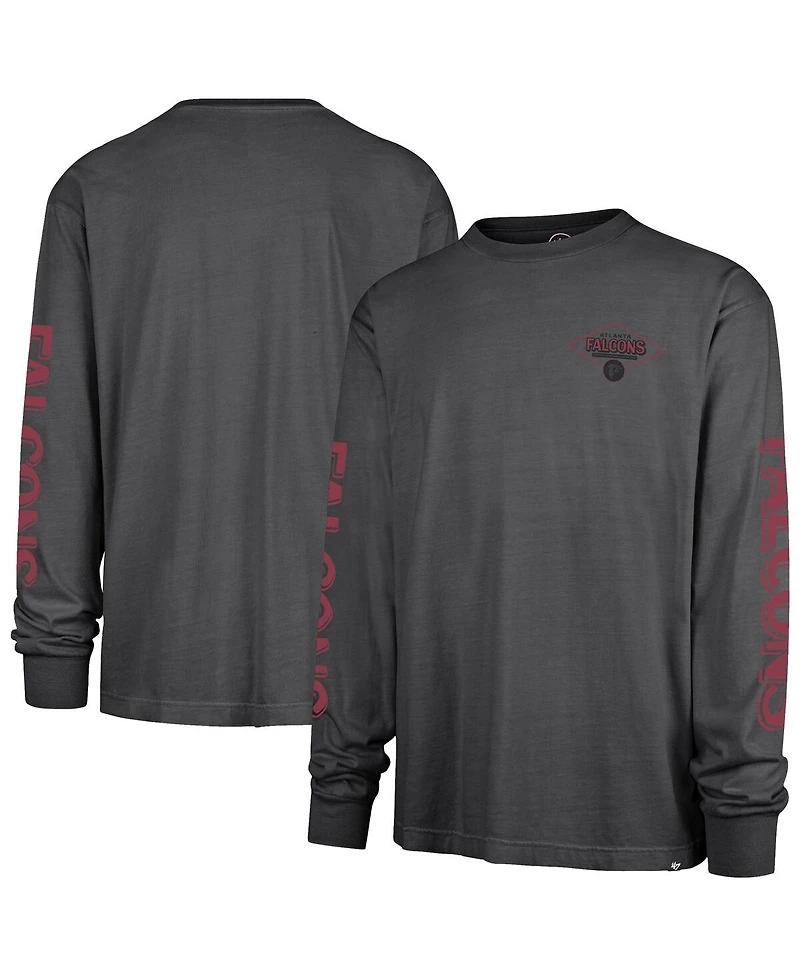 '47 Brand Men's Black Atlanta Falcons Cairn Ravine Foundation Long Sleeve T-Shirt
