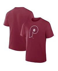 Fanatics Men's Burgundy Philadelphia Phillies Vintage Logo Legacy T-Shirt