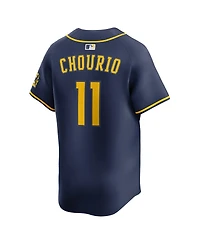 Nike Men's Jackson Chourio Navy Milwaukee Brewers Alternate 2 Limited Jersey