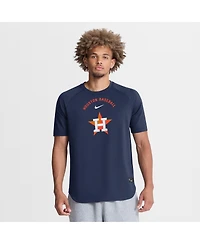 Nike Men's Navy Houston Astros Authentic Collection Batting Practice Pre-Game Raglan Dri-fit T-Shirt