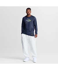 Nike Men's Navy Tampa Bay Rays Authentic Collection Game Time Raglan Long Sleeve T-Shirt