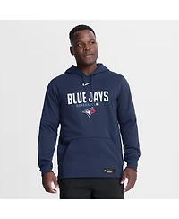 Nike Men's Navy Toronto Blue Jays Authentic Collection Therma-fit Hoodie