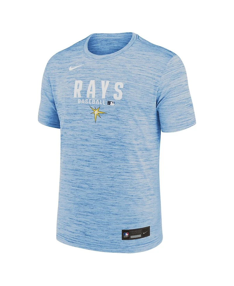 Nike Men's Light Blue Tampa Bay Rays Authentic Collection Velocity Dri-fit T-Shirt