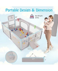 Large Baby Playpen with Mat and Ocean Balls