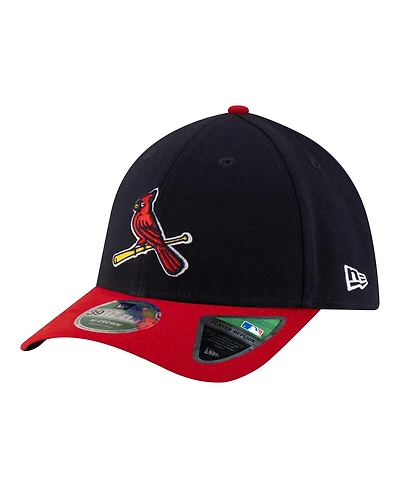 New Era Men's Black St. Louis Cardinals Player Replica 39THIRTY M-Crown Flex Hat