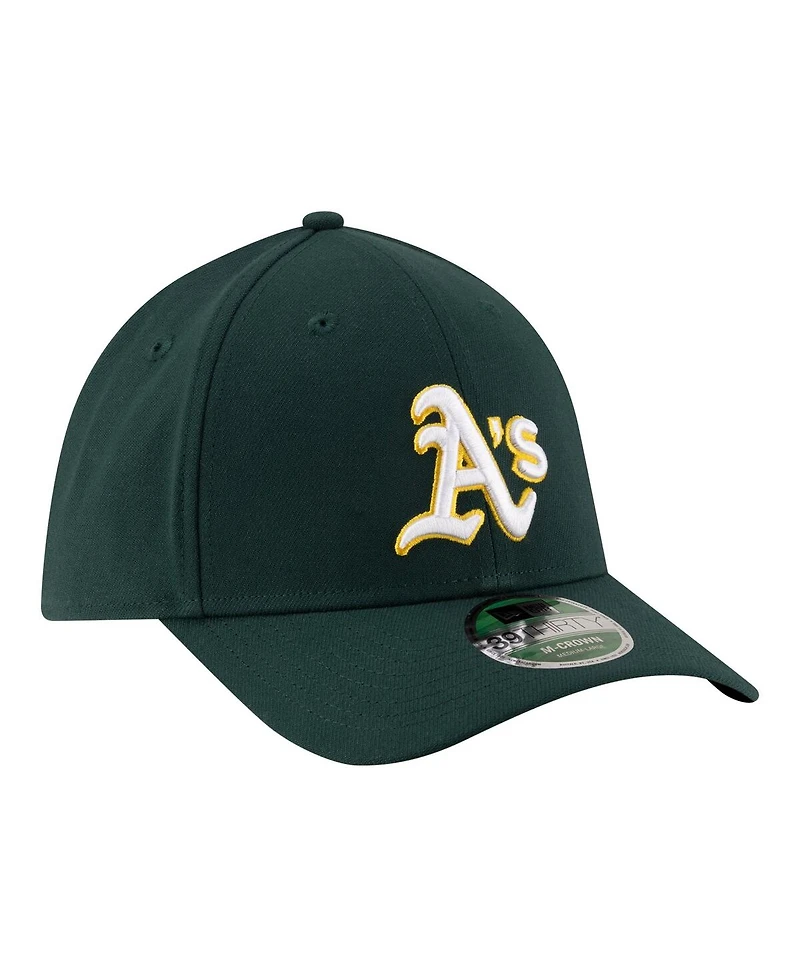 New Era Men's Green Athletics Player Replica 39THIRTY M-Crown Flex Hat