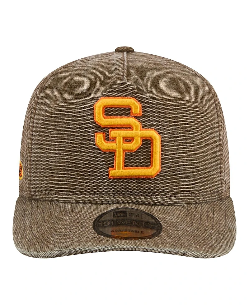 New Era Men's Brown San Diego Padres Throwback Denim Classic 19TWENTY Adjustable Hat