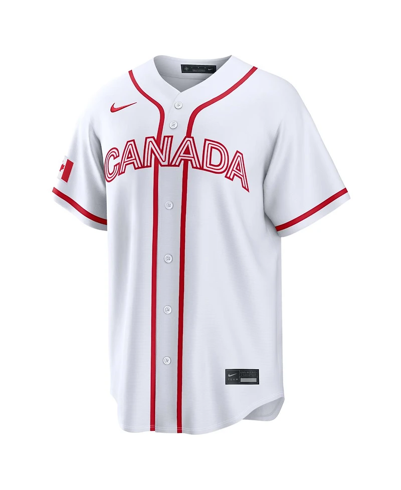 Nike Men's Josh Naylor White Canada Baseball 2026 World Classic Home Stadium Jersey