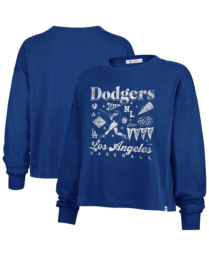 '47 Brand Women's Royal Los Angeles Dodgers Team Collage Sydney Long Sleeve T-Shirt