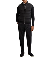 Reiss Men's Funnel-Neck Quilted Knit Gilet