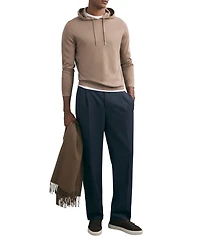 Reiss Men's Merino Wool Drawstring Hoodie