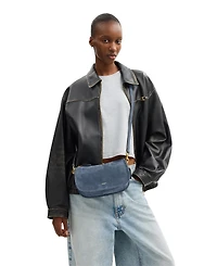 Coach Waverly Small Suede Shoulder Bag