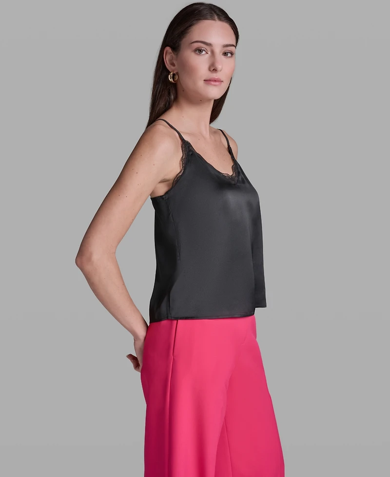 Bcbg Women's V-Neck Lace Cami Top