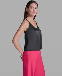 Bcbg Women's V-Neck Lace Cami Top