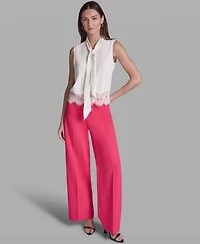 Bcbg Women's Sleeveless Tie-Neck Top