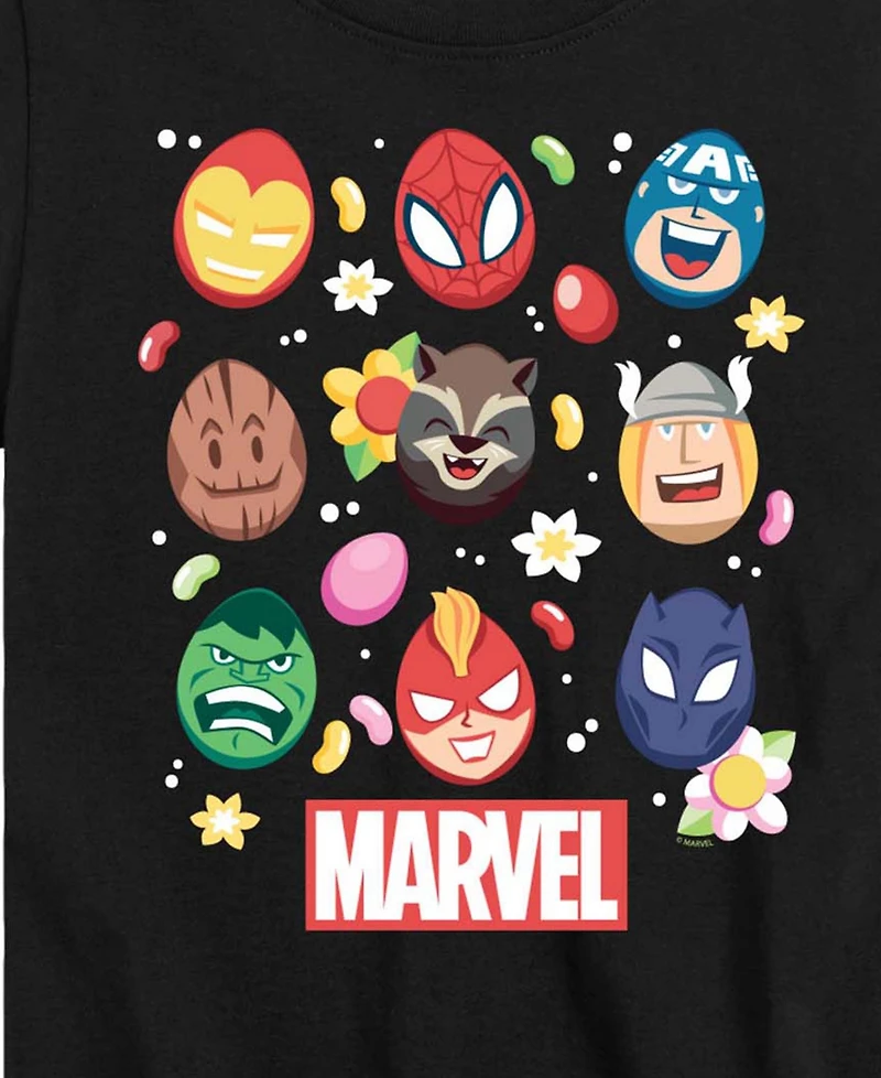 Captain America Boys' 8-20 Marvel Easter Egg Group Short-Sleeve Graphic T-Shirt