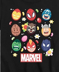 Captain America Boys' 8-20 Marvel Easter Egg Group Short-Sleeve Graphic T-Shirt