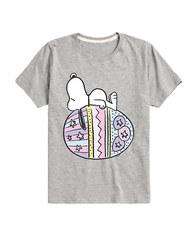 Peanuts Boys' 8-20 Snoopy Easter Egg Short-Sleeve Graphic T-Shirt