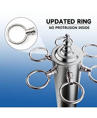 Gse Games & Sports Expert Metal 6 Floor Stand Pool Cue Rack, Billiard Rack Only, Style