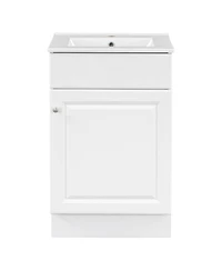 Sillysis 20'' Bathroom Vanity with Sink, Painted Mdf Cabinet, Soft Close Door, Adjustable Shelf & Organizer for Small Spaces