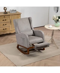 Streamdale Furniture Modern Rocking Chair with Footrest