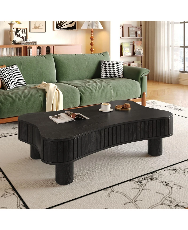 Streamdale Furniture Streamdale Lift Top Coffee Table - Fluted Panel