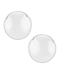 Flat Ball Stud Earrings (7mm) 14k Yellow or White Gold