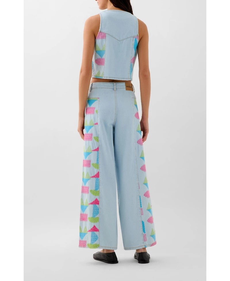 Scalpers Women's Culotte Embside Denim Pant