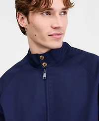 Club Room Men's Cotton-Blend Harrington Mock-Neck Jacket, Exclusively at Macy's