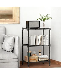 Yigii 3-Tier Steel Shelving Unit, Versatile for Home & Office, Adjustable, Easy Assembly