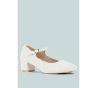 Rag & Co Antara Tweed Mary Jane Sandals