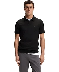 Boss by Hugo Men's Slim-Fit Stretch-Cotton Logo Patch Polo Shirt