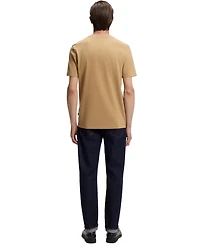 Boss by Hugo Men's Cotton-Blend Regular-Fit Bubble-Jacquard T-Shirt